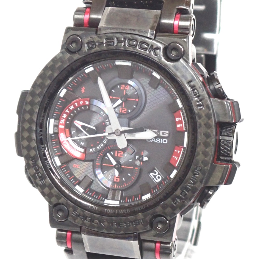 カシオ 腕時計 ジーショック G-SHOCK MT-G MTG-B1000 電波ソーラー SS 黒文字盤 メンズ【質みなみ・長尾店】【質屋】 CASIO 【中古】 NA417881｜質みなみ