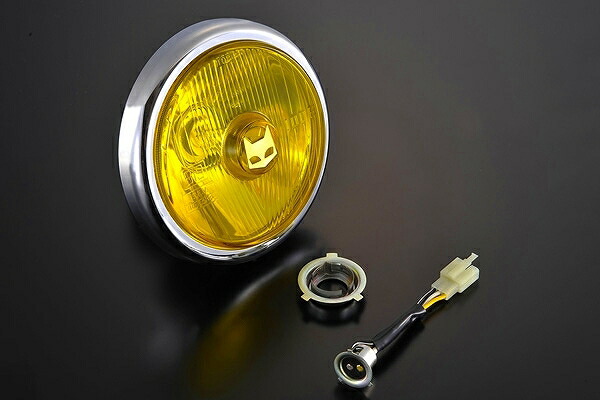MARCHALマーシャル 超話題新作 モンキー ゴリラ Ape エイプ用レンズ ホンダ4miniパーツ Minimoto 現金特価 ミニモト イエロー