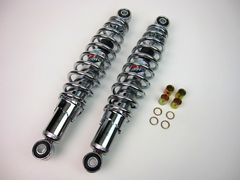 メッキリアショック・荒巻強化スプリング 340mm DAX/ダックス/シャリー OKD製荒巻サスペンション280mmメッキモンキー カブDAX B31
