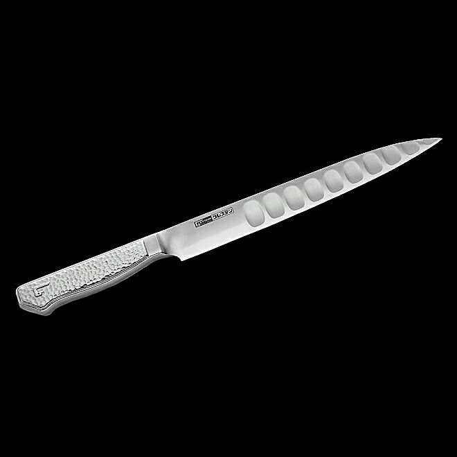 グレステン 　プロフェッショナルナイフ ステンレスハンドル　021TMM プロティ21cm 【送料無料/新潟の包丁/ディンプル/高級包丁/一流シェフ愛用/驚きの切れ味/トマトがきれいに切れる/刃離れ/日本製】 モデル変更によりGマークは入っておりません。