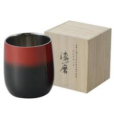 2重構造ロックカップダルマ（1客）（黒彩）（桐箱入り）