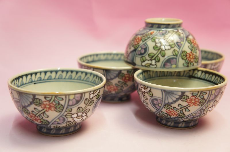 楽天市場】五代 佐藤走波 染錦絵変わり コーヒー碗皿揃 : 食器の