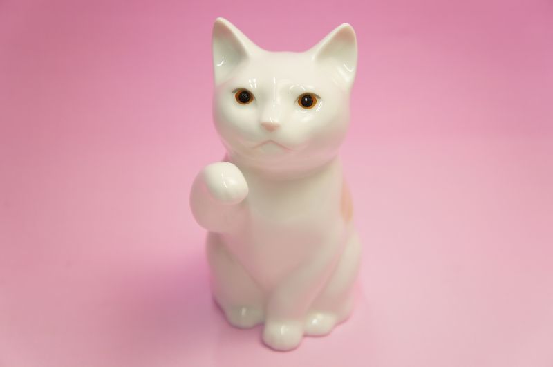 招き猫　（小・右手）｜食器のみつはた