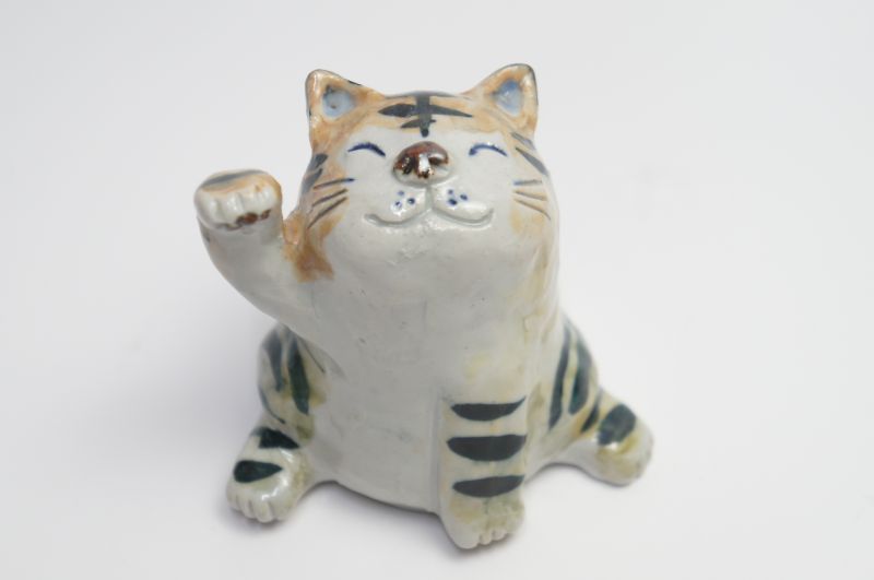 童工房　虎柄招猫