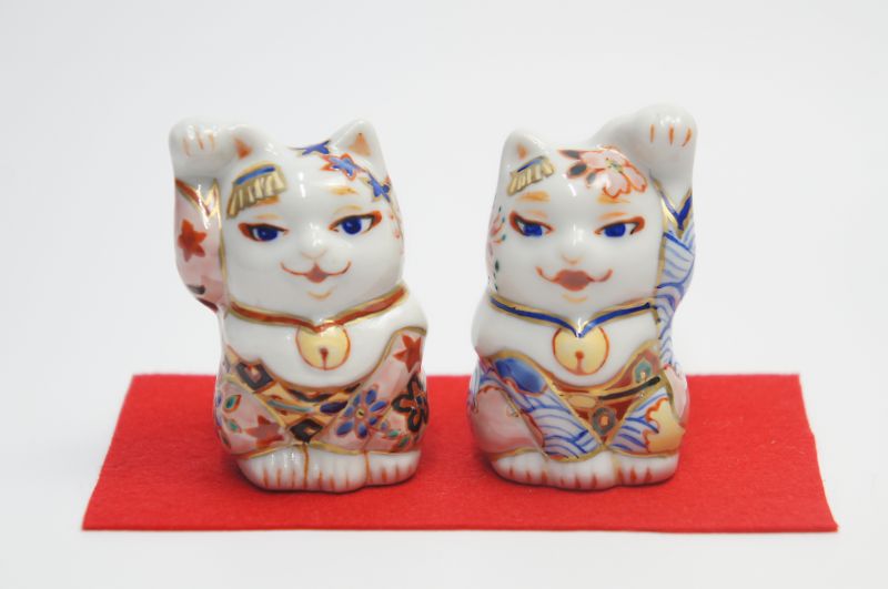 京まねき猫　ペア｜食器のみつはた