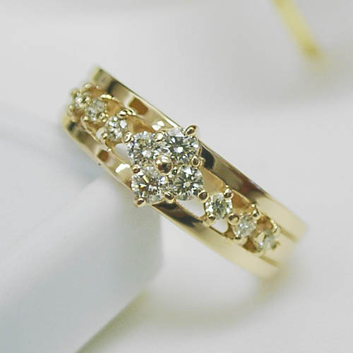 楽天市場】ディオール 指輪 K18PG ダイヤ0.11ct ボワドゥローズ リング