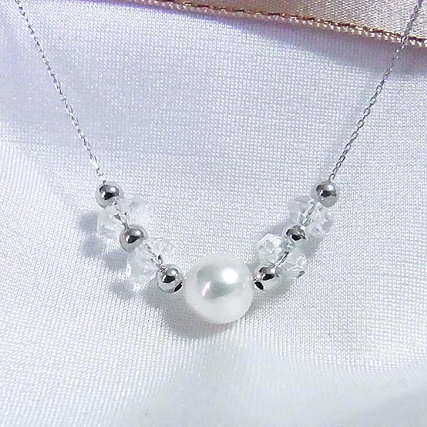 楽天市場】K18 アコヤ真珠 ダイヤモンド 1.27g 45cm スクリュー