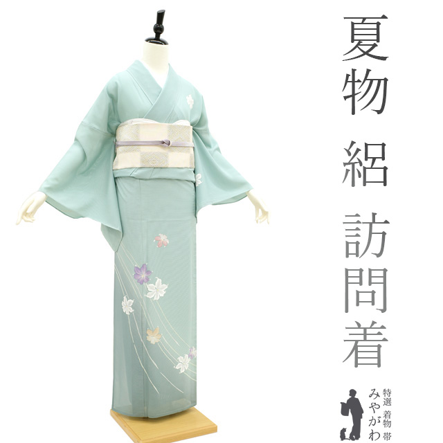 楽天市場】【新古品】 夏物 訪問着 単衣 着物 五泉 絽 正絹 手染め