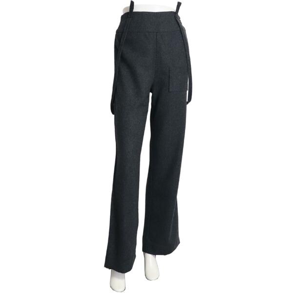 美品【中古】ソニアリキエル SONIA RYKIEL ロングパンツ パンツ レディース 9号 M 38号 相当 グレー 毛 ウール シンプル 無地 サスペンダー ロング丈 薄手 軽やか 暖か お洒落 おしゃれ 上品 大人 女性 お出掛け 秋 冬 秋冬 ボトムス 20代 30代｜フルフルマーケット 14,245円