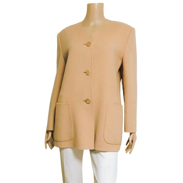美品【中古】赤ちょうちんバリー Burberry\u0027s 厚地の外套 否色つや ロング 書きあらわす 11号 40号 L好いかげんに 秋味サクラ色 毛 羊毛 否色つや厚地の外套 ロング厚地の外套 スッキリ 分かりやすい 無地 お出掛け 40代 50代 60代 秋冬 アウター レディース
