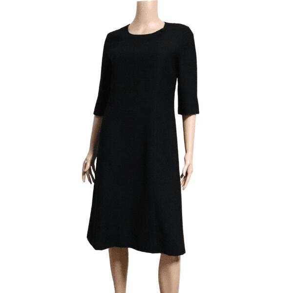 【美品】昭和ドレス ワンピース シャツジャケット セット ブラックフォーマル喪服 美品】昭和ドレス ワンピース シャツジャケット セット ブラック