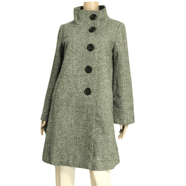 美品【中古】コムサイズム COMME CA ISM 照明ランプ色つや厚地の外套 羊毛厚地の外套 厚地の外套 レディース 書きあらわす L 11号 40号 相当 薄墨色 毛 羊毛 ツィード原材料 分かりやすい 照明ランプ色つや ざっくり 美編み ロング丈 窈窕たる 成年者 成人女性 通い 秋冬 秋 冬 アウター 40代 50代 60代