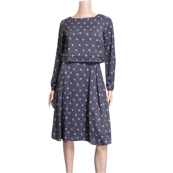 新品同様【中古】ローラアシュレイ LAURA ASHLEY フレアワンピース ひざ丈ワンピース ワンピース レディース 小さい 表記 1号 7号 S 相当 紫 パープル 花柄 2P風 膝丈 ひざ丈 軽やか 清楚 おしゃれ かわいい 上品 大人 女性 お出掛け 春夏 春 夏 40代 50代 60代 19,250円