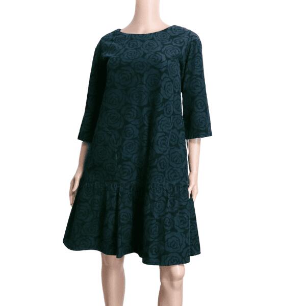 ローラアシュレイ ベロア襟付き Aライン ロングワンピース 上品 紺 日本製 楽天市場】新品同様【中古】ローラアシュレイ laura ashley ワンピース