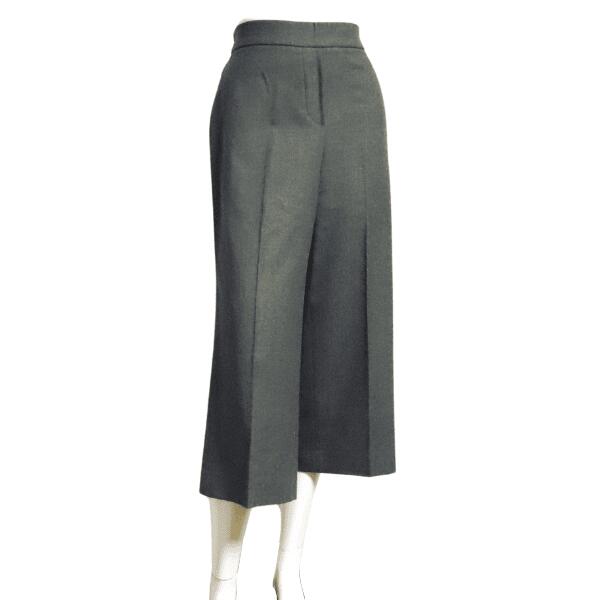 美品【中古】セオリーリュクス theory luxe クロップドパンツ ウールパンツ パンツ レディース 表記 40号 11号 L 相当 グレー 毛 ウール 無地 シンプル 七分丈 お洒落 おしゃれ 上品 大人 女性 オフィス 秋冬 秋 冬 ボトムス 20代 30代 40代｜フルフルマーケット