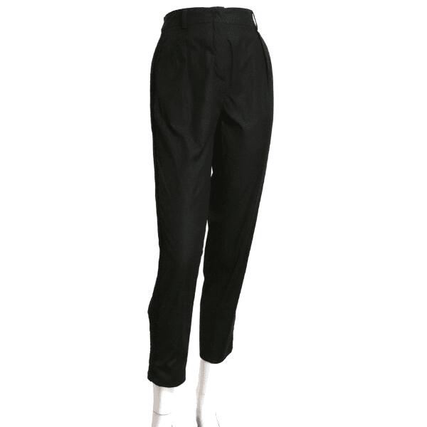 美品【中古】マックスマーラ Max Mara 綿織物ズボン下 クロップドパンツ ズボン下 レディース 弱められた 書きあらわす 36号 7号 S 相当 黒 黒いこと 美柄スピード競技 クロップド丈 7分丈 口さかしい かっこ良い 窈窕たる 成年者 亭主もち ロング丈 事務所 お出掛け 春夏 春 夏 ボトムス 40代 50代 60代 ボトムス-レディースファッション-パンツ
