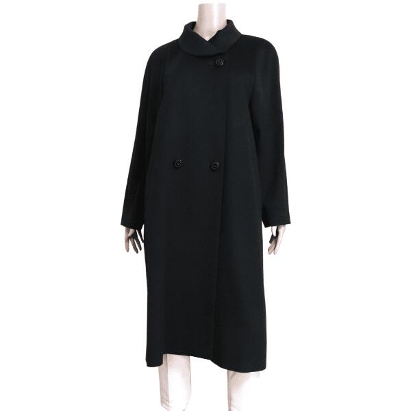 ラピーヌブランシュ　LAPINEBLANCHE ロングコート　ブラック　ウール 楽天市場】美品【中古】ラピーヌブランシュ LAPINE BLANCHE ロング