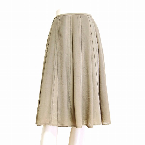 当店在庫してます グレー Rykiel Sonia 美品 中古 ソニアリキエル 異素材仕立て ボトムス レディース 春夏 38号 9号 美揺れスカート プリーツ調 スカート Williamsav Com