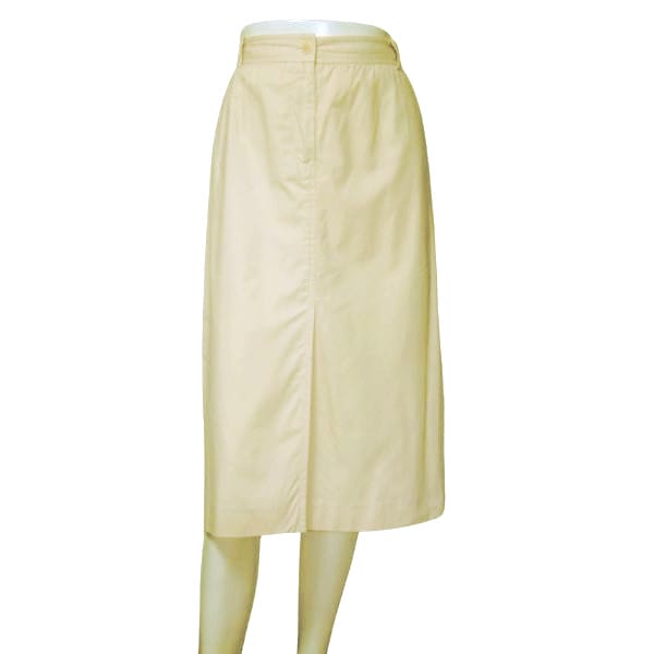 美品【中古】ブルックスブラザーズ Brooks Brothers フレアスカート コットンスカート 表記 6号 L 11号 大きいサイズ LL 13号 相当 古着 ベージュ レディース 春 夏 春夏 シンプル 綿 コットン ミモレ丈 大人 女性 40代 50代 10,080円