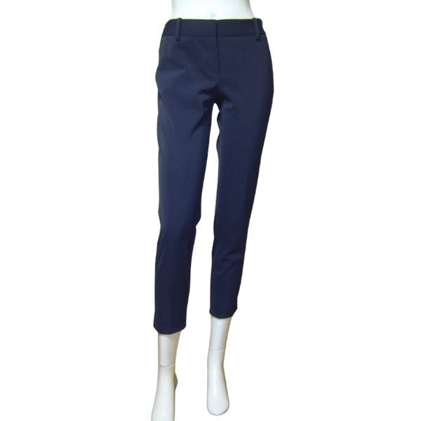 美品【中古】セオリーリュクス theory luxe セオリー クロップドパンツ スリムパンツ 表記 36号 S 7号 相当 古着 紺 ネイビー レディース 春 夏 春夏 ボトムス ストレッチ シンプル 日本製 大人 女性 20代 30代