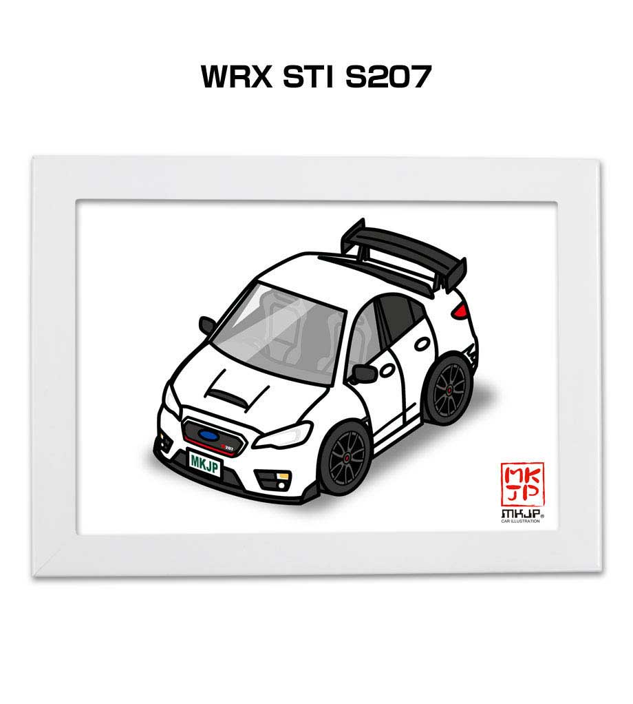 楽天市場 イラストa5 フレーム付き プレゼント 車 納車 祝い 男性 彼氏 メンズ 誕生日 クリスマス スバル Wrx Sti S7 送料無料 メンテナンスdvdショップ Mkjp