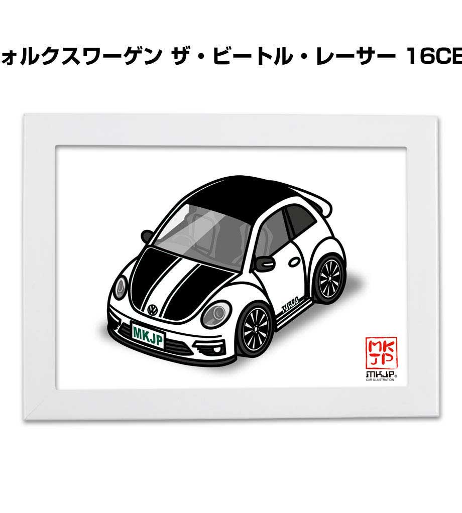 楽天市場 イラストa5 フレーム付き プレゼント 車 納車 祝い 男性 彼氏 メンズ 誕生日 クリスマス 外車 フォルクスワーゲン ザ ビートル レーサー 16cbz 送料無料 メンテナンスdvdショップ Mkjp