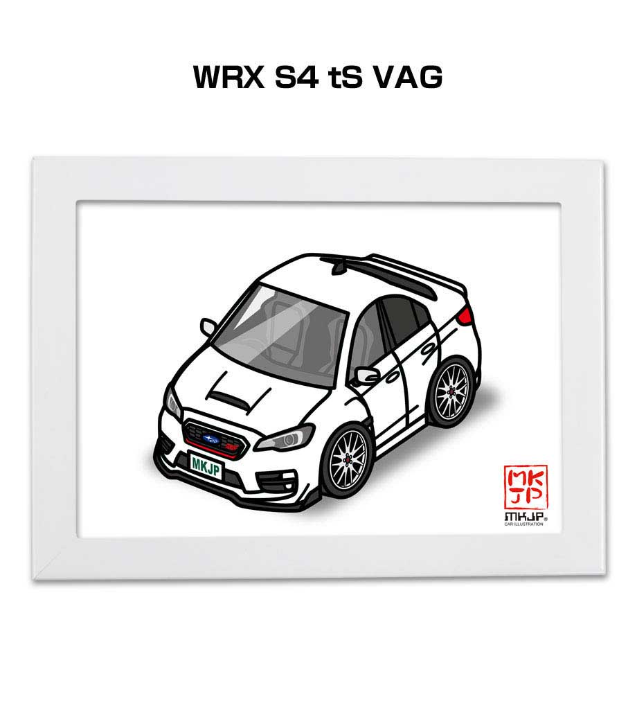 楽天市場 イラストa5 フレーム付き プレゼント 車 納車 祝い 男性 彼氏 メンズ 誕生日 クリスマス スバル Wrx S4 Ts Vag 送料無料 メンテナンスdvdショップ Mkjp