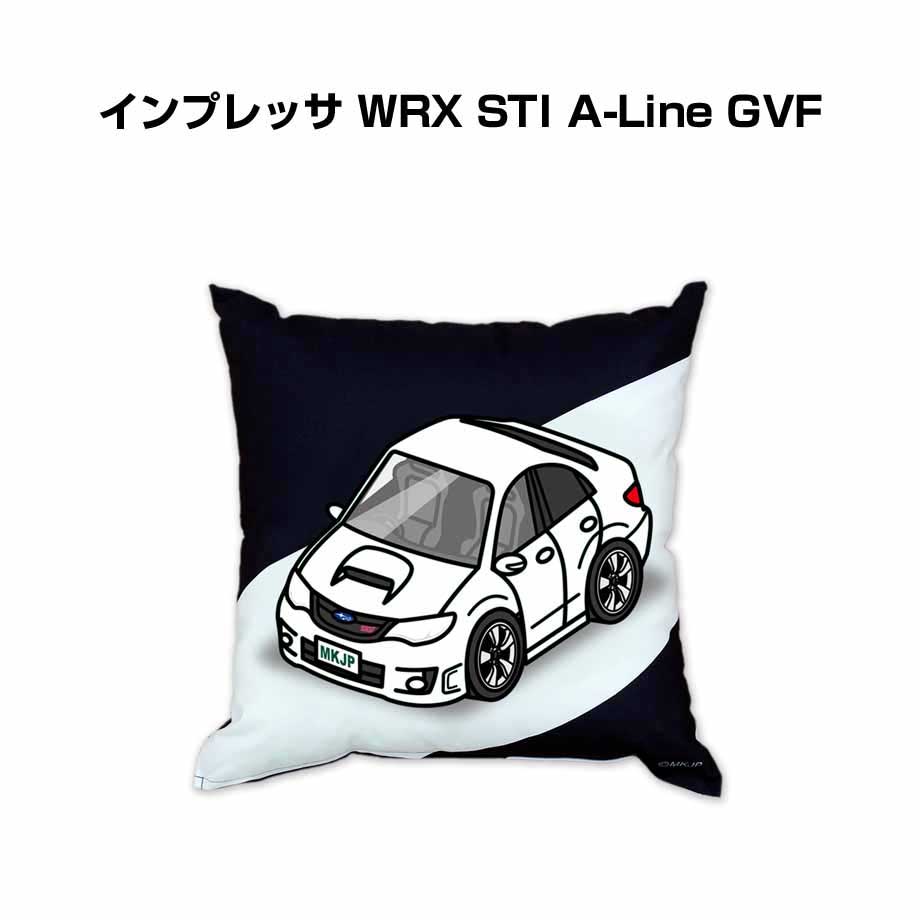 クッション 車好き プレゼント 車 メンズ 誕生日 彼氏 イベント クリスマス 男性 腰痛 かっこいい スバル インプレッサ WRX STI A-Line GVF 送料無料