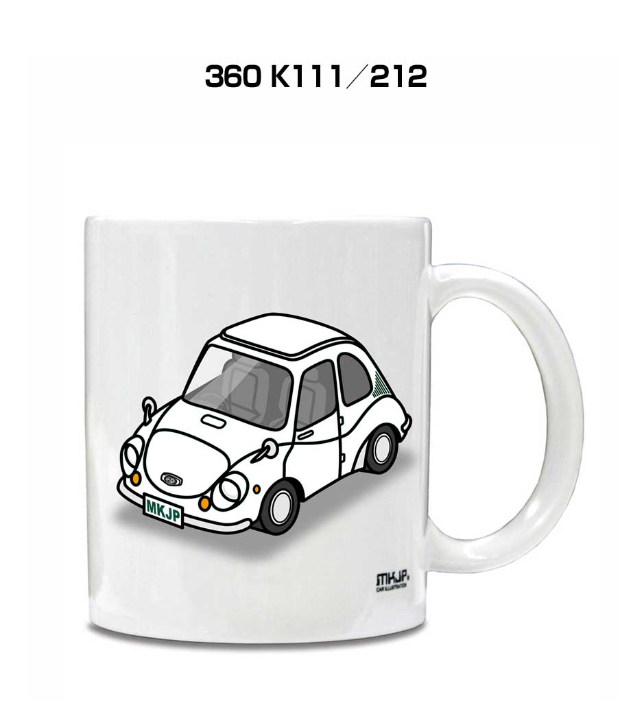 マグカップ 330ml 車好き プレゼント 車 メンズ 誕生日 彼氏 イベント クリスマス 男性 ギフト おしゃれ スバル 360 K111／212 送料無料