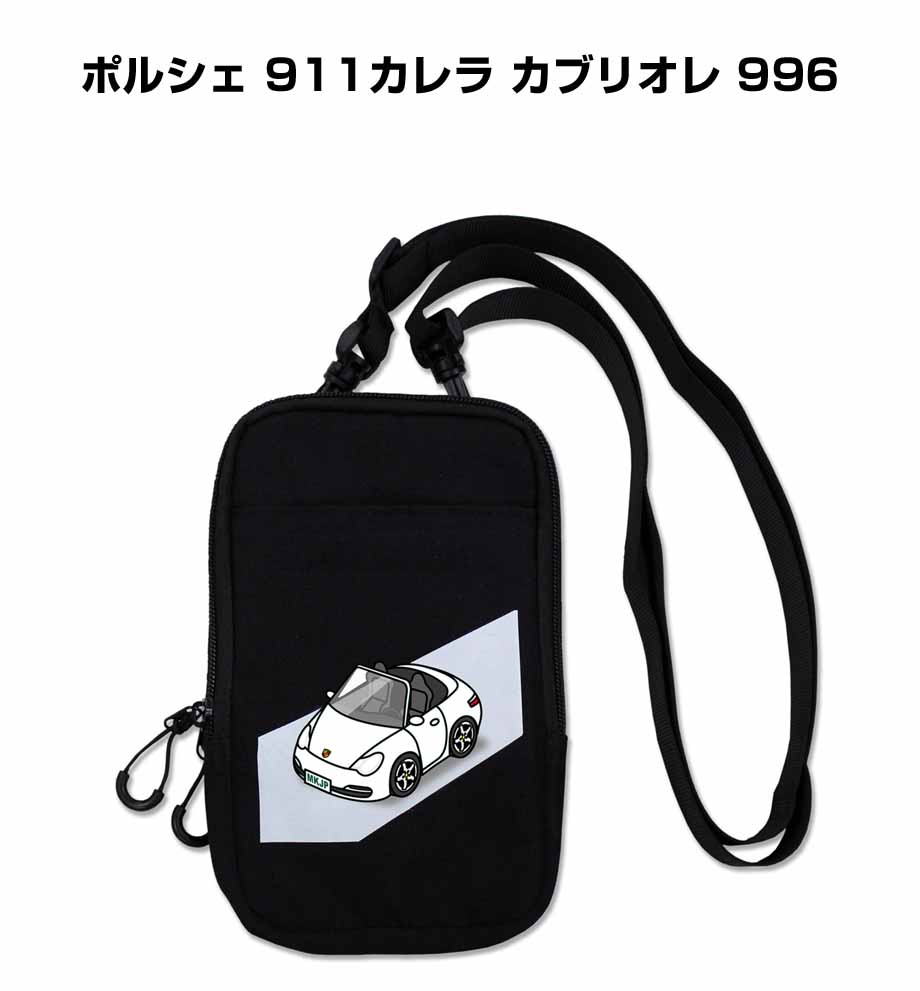 スマホショルダー バッグ スマホポーチ スマホ ショルダー ポーチ 車 車好き 祝い 納車 プレゼント 外車 ポルシェ 911カレラ カブリオレ 996