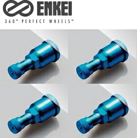 【送料無料】【品番40-450-2615-BL】ENKEI アルミ製ブルーエアーバルブ 4本 1台分[キャップ有り] ［普通自動車・軽自動車]｜タイヤ・ホイール専門店　ミクスト 10,299円