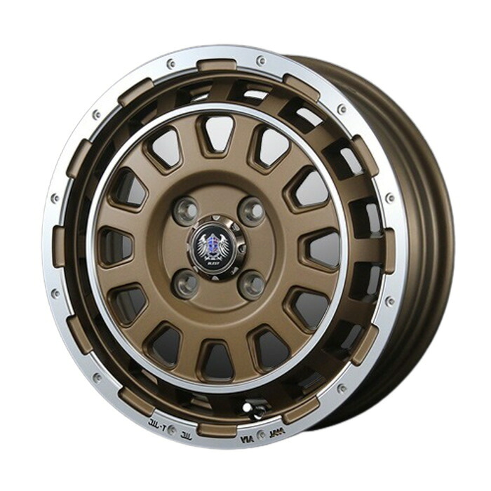 ホイール4本セット 15インチ 5J+45 4H-100 Bahns Tech DH Stream セミグロスブロンズ｜タイヤ・ホイール専門店　ミクスト