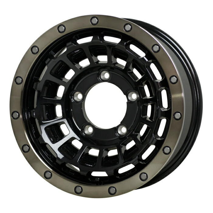 ホイール4本セット 16インチ 5.5J+20 5H-139.7 BARKLEY HARDROCK ROGAN ブラックリムポリッシュ/ブロンズクリア|タイヤ・ホイール専門店 ミクスト