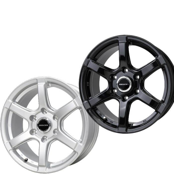 プラド/ハイラックス等 17インチ 6穴 139.7 7.5J バイソン BN-04 シルバーorメタリックブラック ホイール単品 4本セット|タイヤ・ホイール専門店 ミクスト