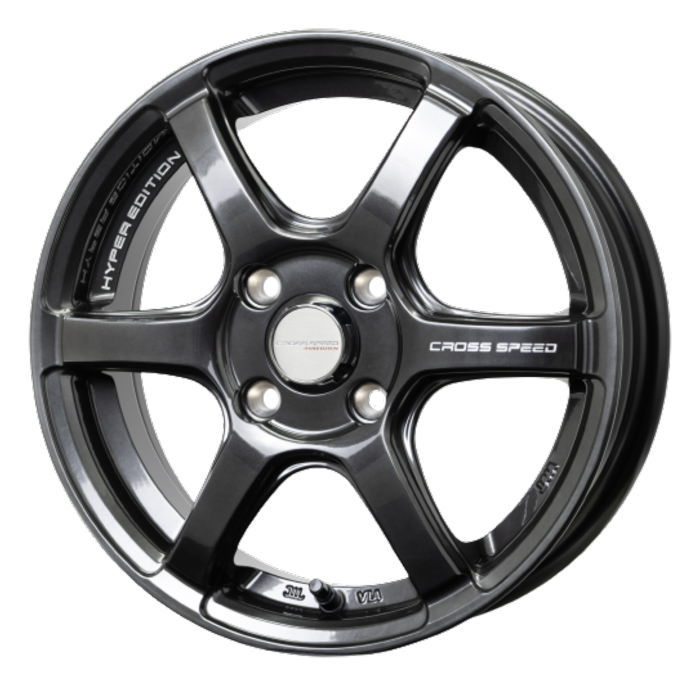 ホイール4本セット 17インチ 6.5J+45 4H-100 CrossSpeed RS6 ダイヤモンドブラック｜タイヤ・ホイール専門店　ミクスト