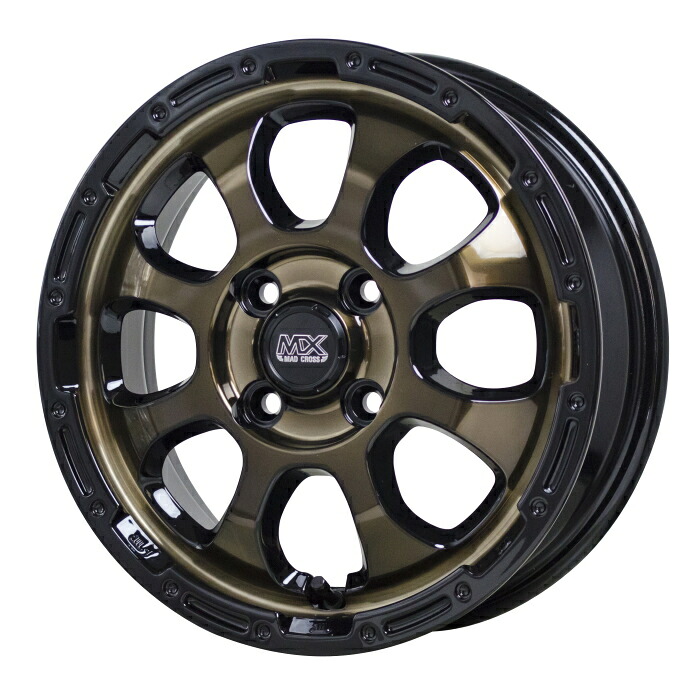 ホイール4本セット 15インチ 4.5J+45 4H-100 MADCROSS GRACE ブロンズクリア/リムブラック|タイヤ・ホイール専門店 ミクスト