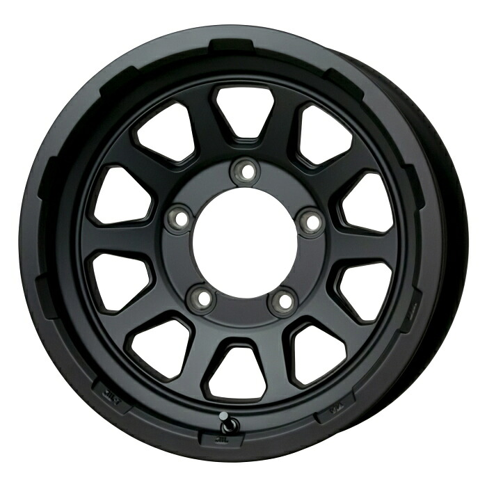 ホイール4本セット 15インチ 6J+0 5H-139.7 MADCROSS RANGER マットブラック|タイヤ・ホイール専門店 ミクスト