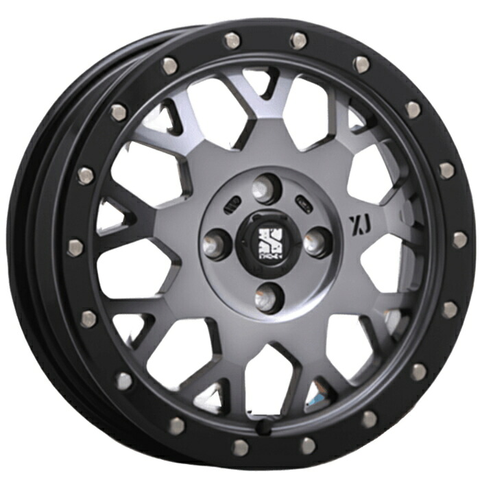 ホイール4本セット 16インチ 6.5J+38 4H-100 XTREME-J XJ04 ブラック/スモーク｜タイヤ・ホイール専門店　ミクスト