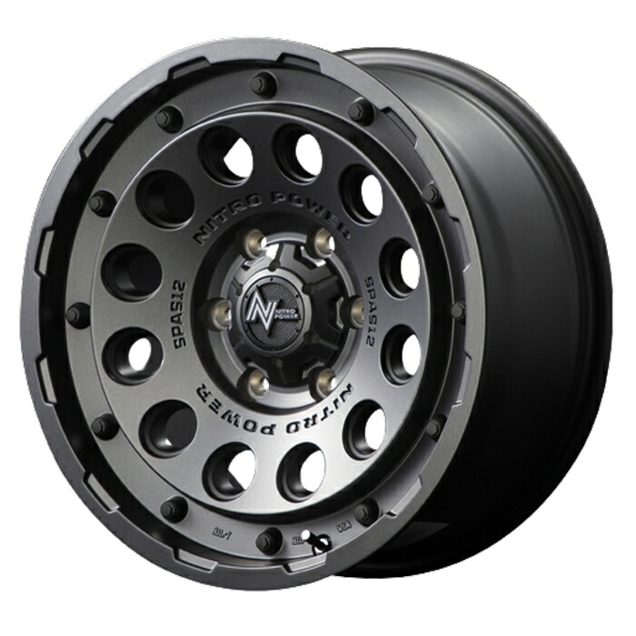 ホイール4本セット 15インチ 6J+33 6H-139.7 NITRO POWER H12 SHOTGUN バレルブラック｜タイヤ・ホイール専門店　ミクスト