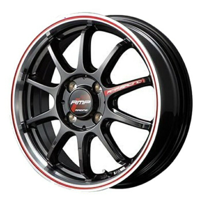 15インチ　ホイール4本　8j 195/50r15 PDW XSW Type-6S 15×7J(+35)PCD100-4H 中古 ブラック&リム