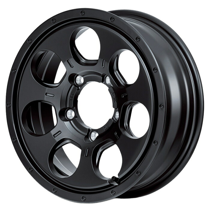 ホイール4本セット 16インチ 5.5J+22 5H-139.7 ROADMAX MUD AGENT セミグロスブラック|タイヤ・ホイール専門店 ミクスト