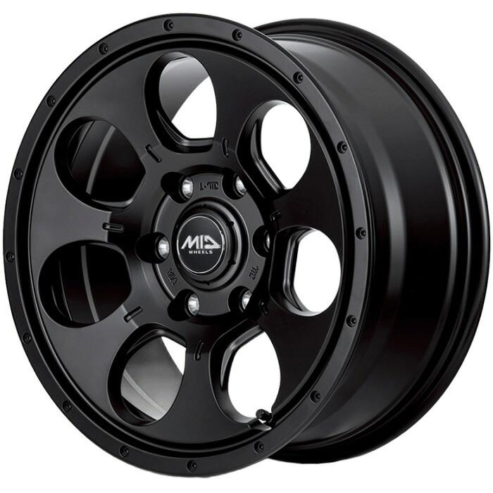 ホイール4本セット 15インチ 5.5J+45 6H-139.7 ROADMAX MUD AGENT セミグロスブラック｜タイヤ・ホイール専門店　ミクスト 30,290円