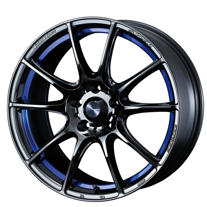 ホイール4本セット 18インチ 8.5J+50 5H-114.3 WedsSport SA-25R BLC2｜タイヤ・ホイール専門店　ミクスト