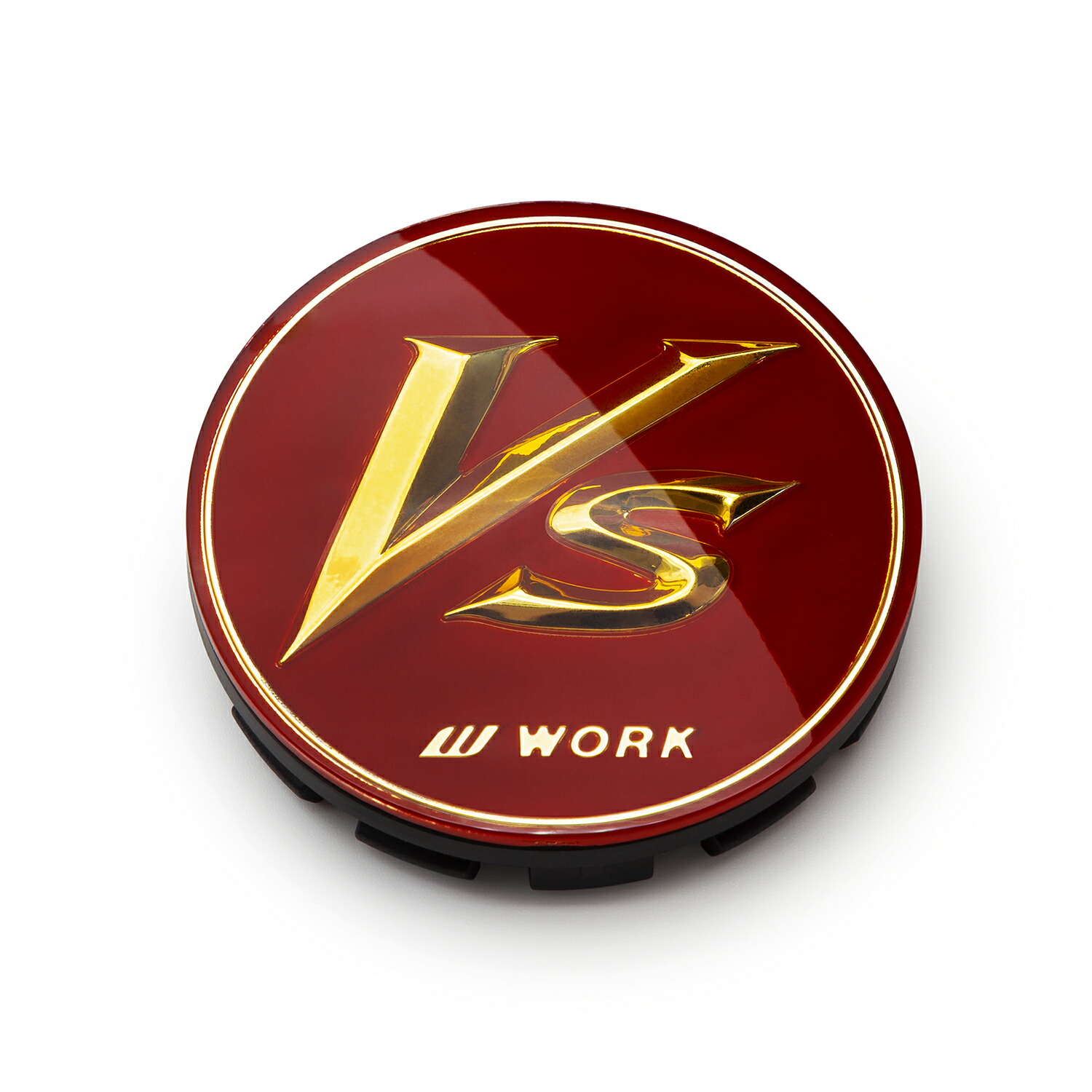 WORK センターキャップ 4枚 VSブランド専用 レッド 120268｜タイヤ・ホイール専門店　ミクスト 11,074円