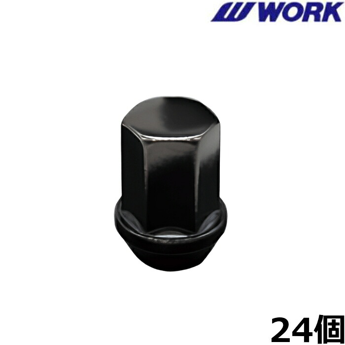 WORK ビレットナット ショート 全長31mm 袋 6穴用 24個セット M12&times;P1.5 140005｜タイヤ・ホイール専門店　ミクスト