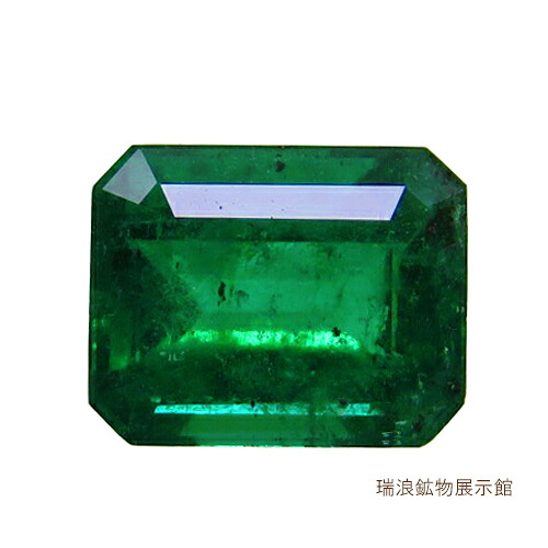 エメラルド Emerald 0.82ct ルース 値打ち 濃い鮮やかな緑 形も素直 加工したら化ける石 5月誕生石 珍しいマダガスカル産 瑞浪鉱物展示館 6030｜瑞浪鉱物展示館