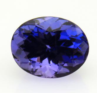 タンザナイト ルース 3.ct 高彩度 魅惑の帯紫青 新月の誕生石