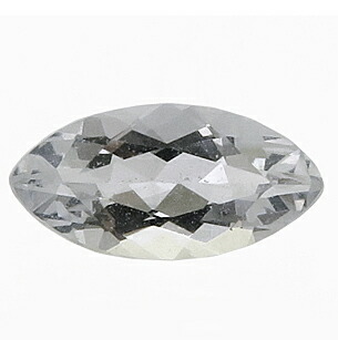 4162 裸石 ルース カラレスソーダライト 0.36ct 帯青無色透明 オレンジの蛍光 アフガニスタン 瑞浪鉱物展示館