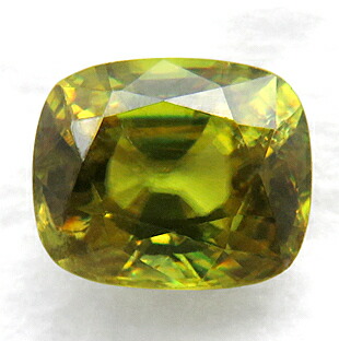 楽天市場】スフェン ルース 3.08ct レアストーン 強テリ 濃黄緑 新たに