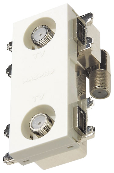 マスプロ 4K・8K人工衛星触れ散らかす（3224MHz）相応う 直列社会的単位 2DWK15-B (2端子型、中継ぎ用)